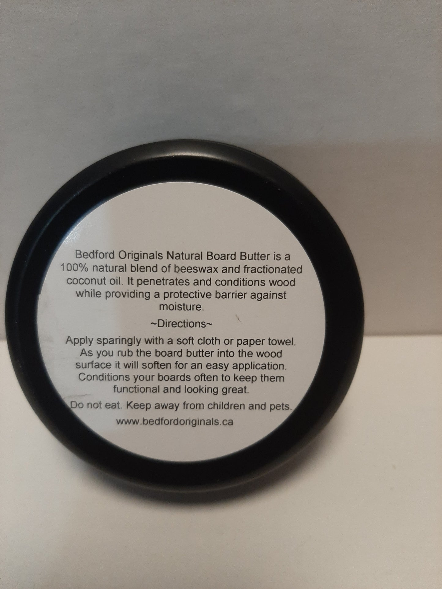 Natural Coconut Oil and Beeswax Board Butter