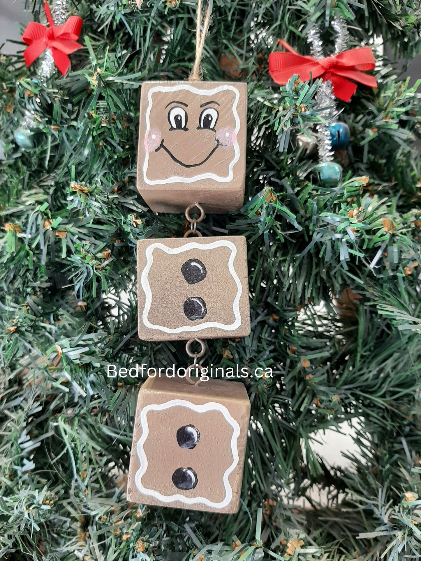Gingerbread Cube Ornament - CLEARANCE