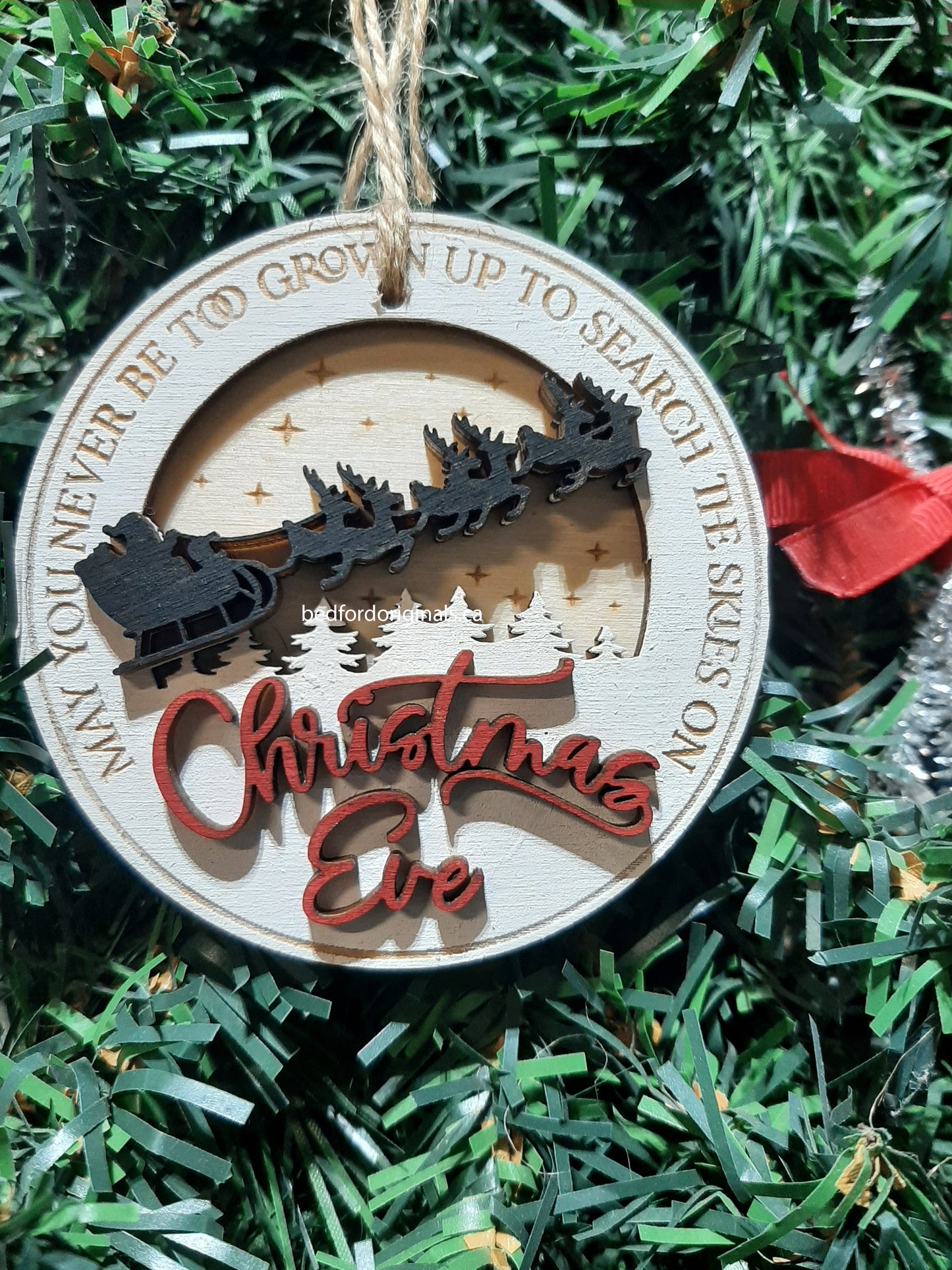 Christmas Eve Skies Ornament