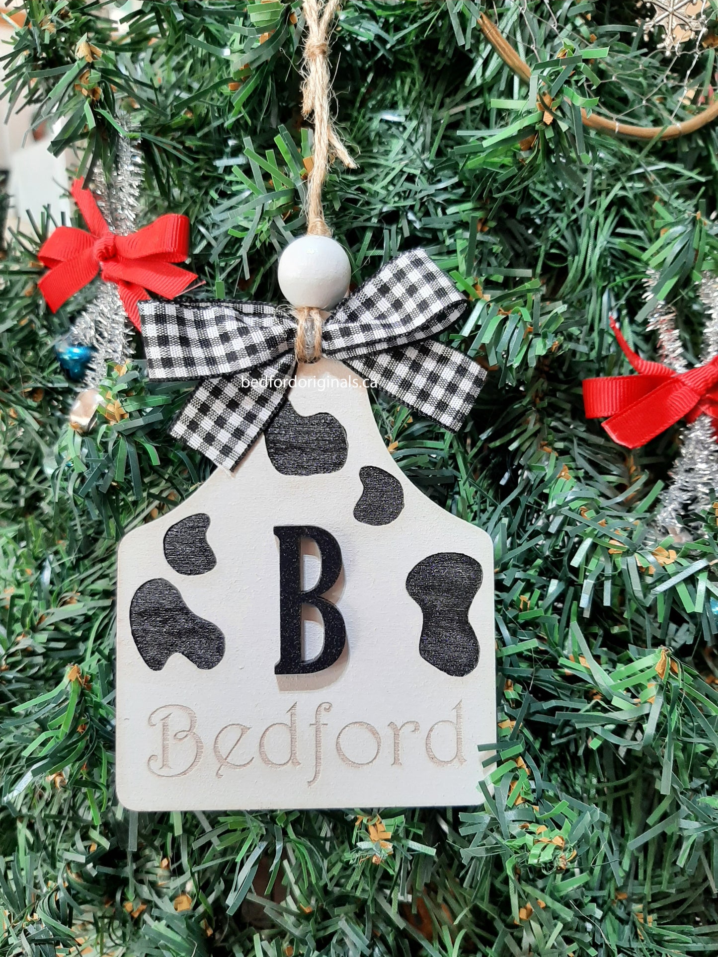 Shiplap Name Ornament