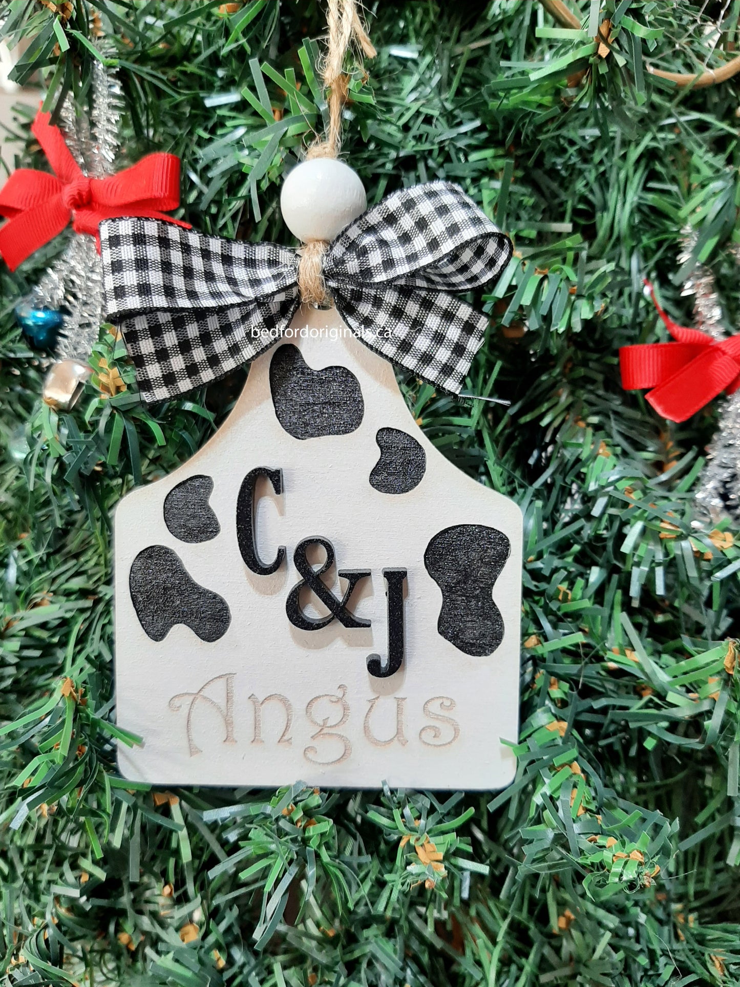 Shiplap Name Ornament