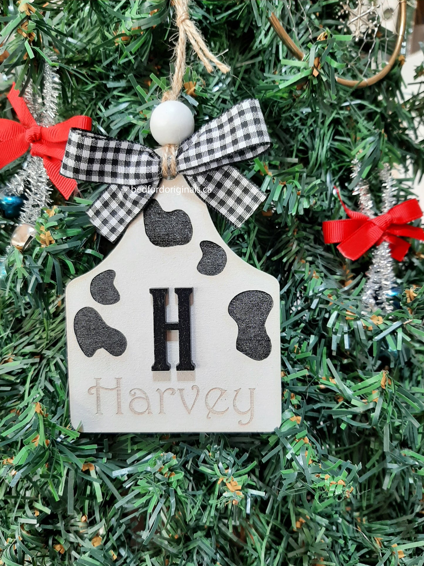 Shiplap Name Ornament