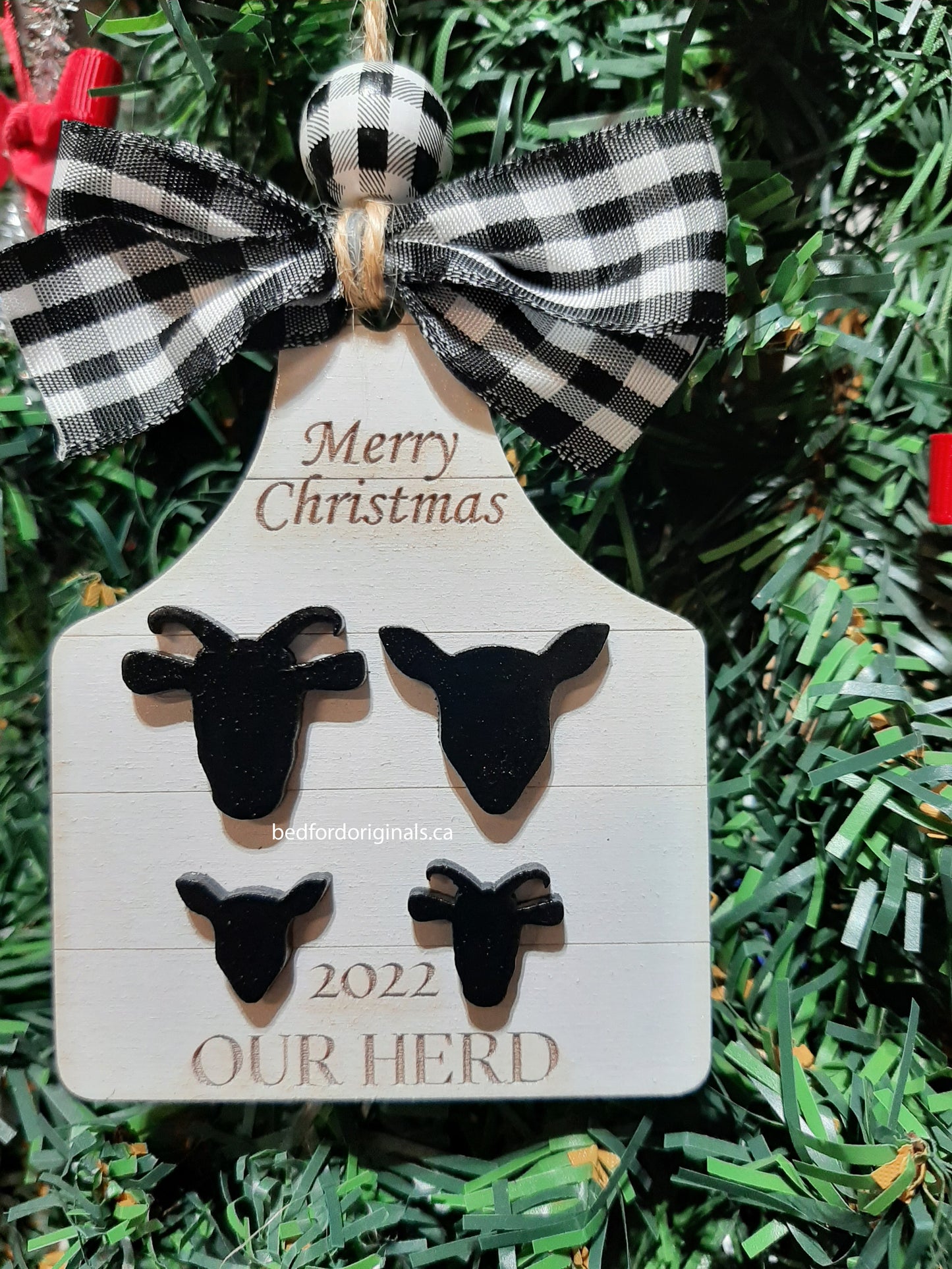 Our Herd Animal Family Ornament