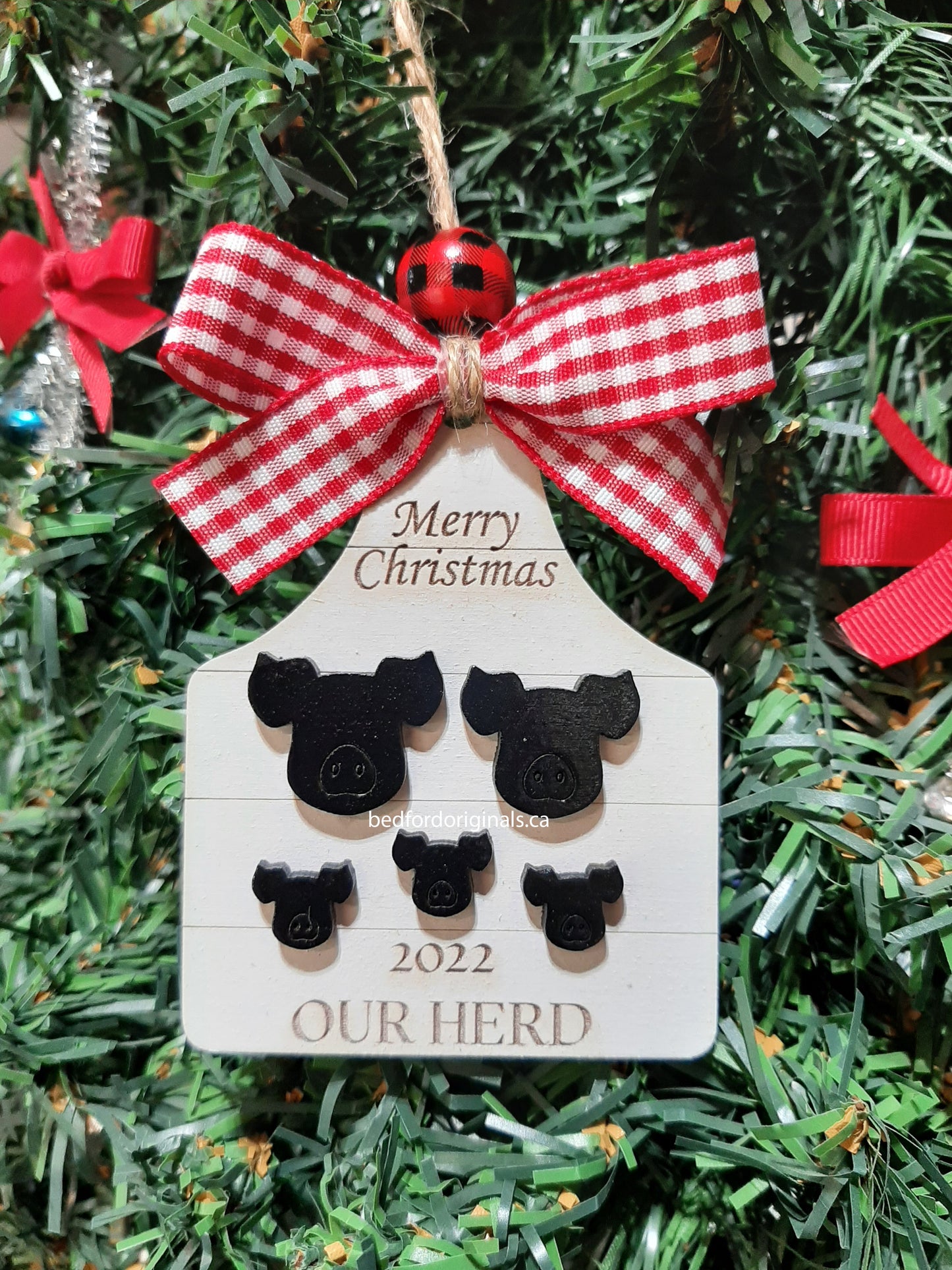 Our Herd Animal Family Ornament