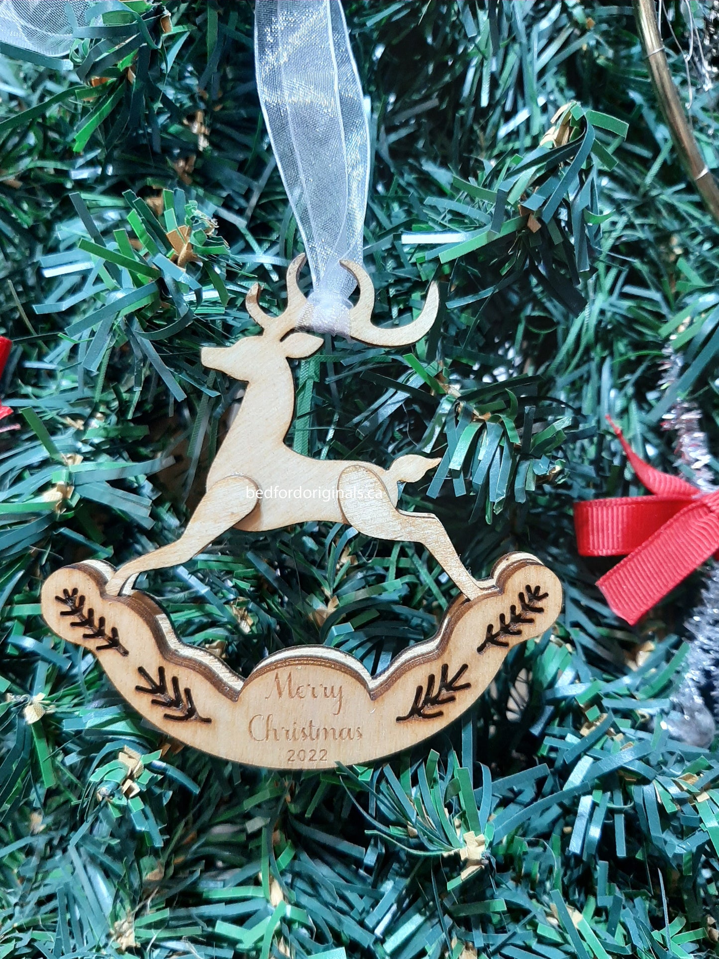 Rocking Reindeer Ornament - CLEARANCE