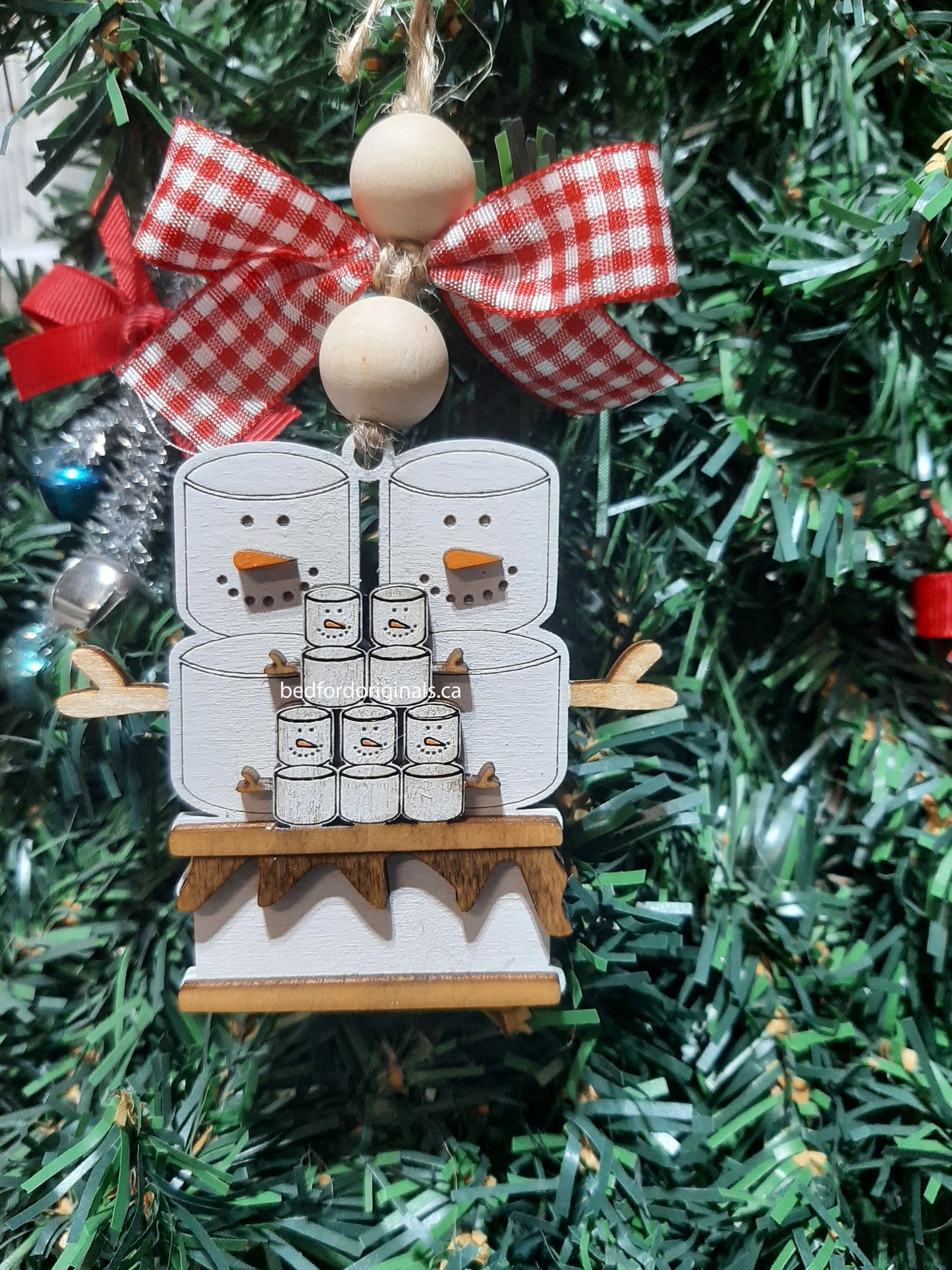 Smore's Snowman Ornament