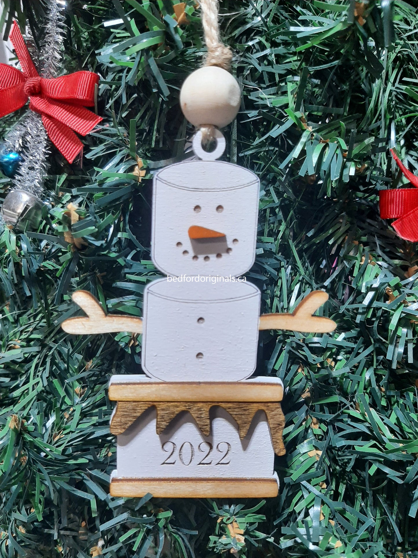 Smore's Snowman Ornament