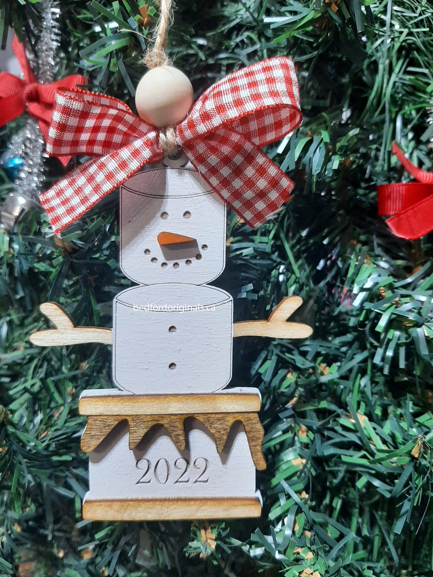 Smore's Snowman Ornament