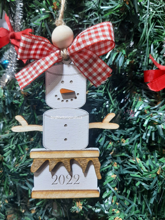 Smore's Snowman Ornament - CLEARANCE