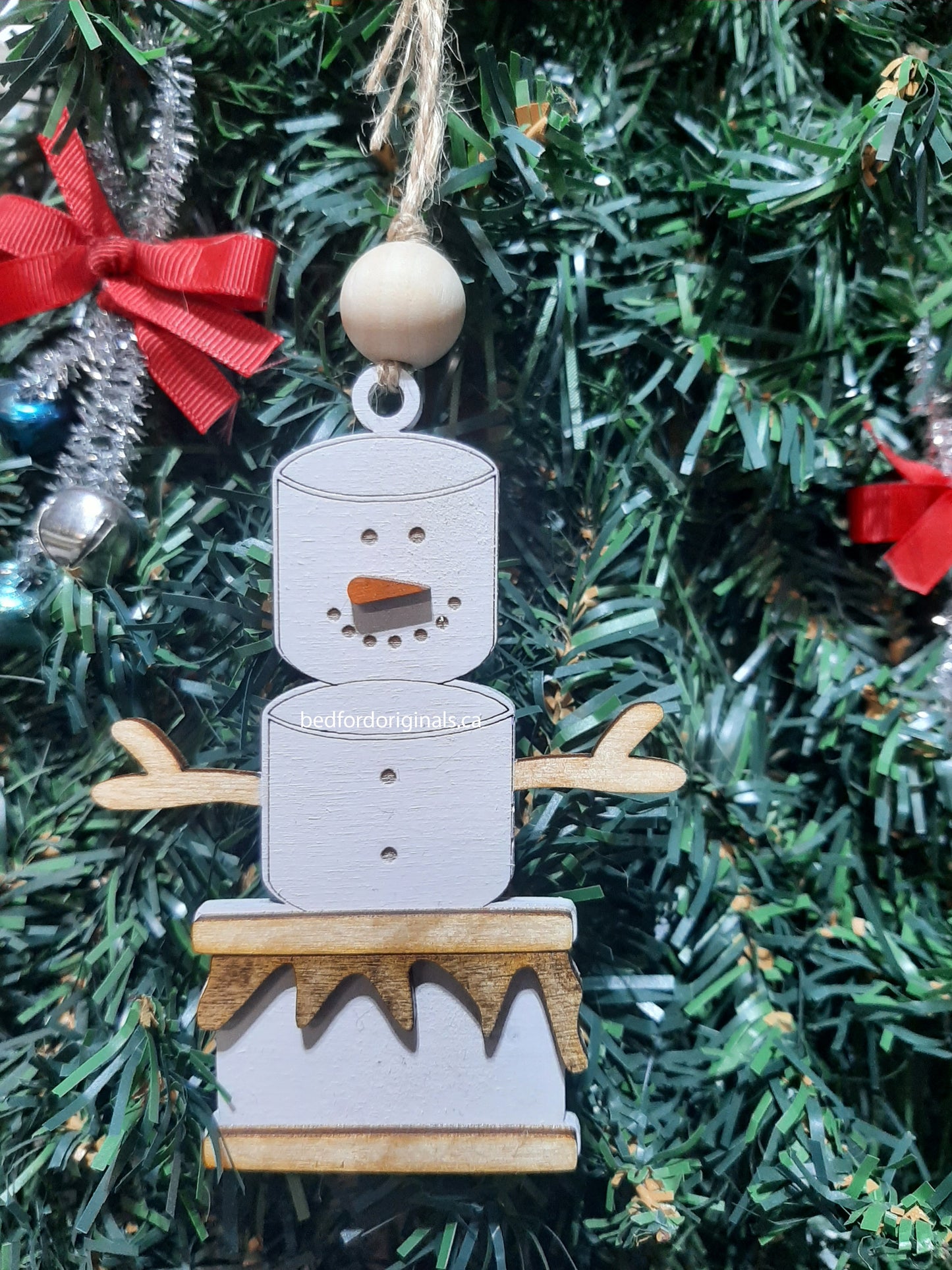 Smore's Snowman Ornament