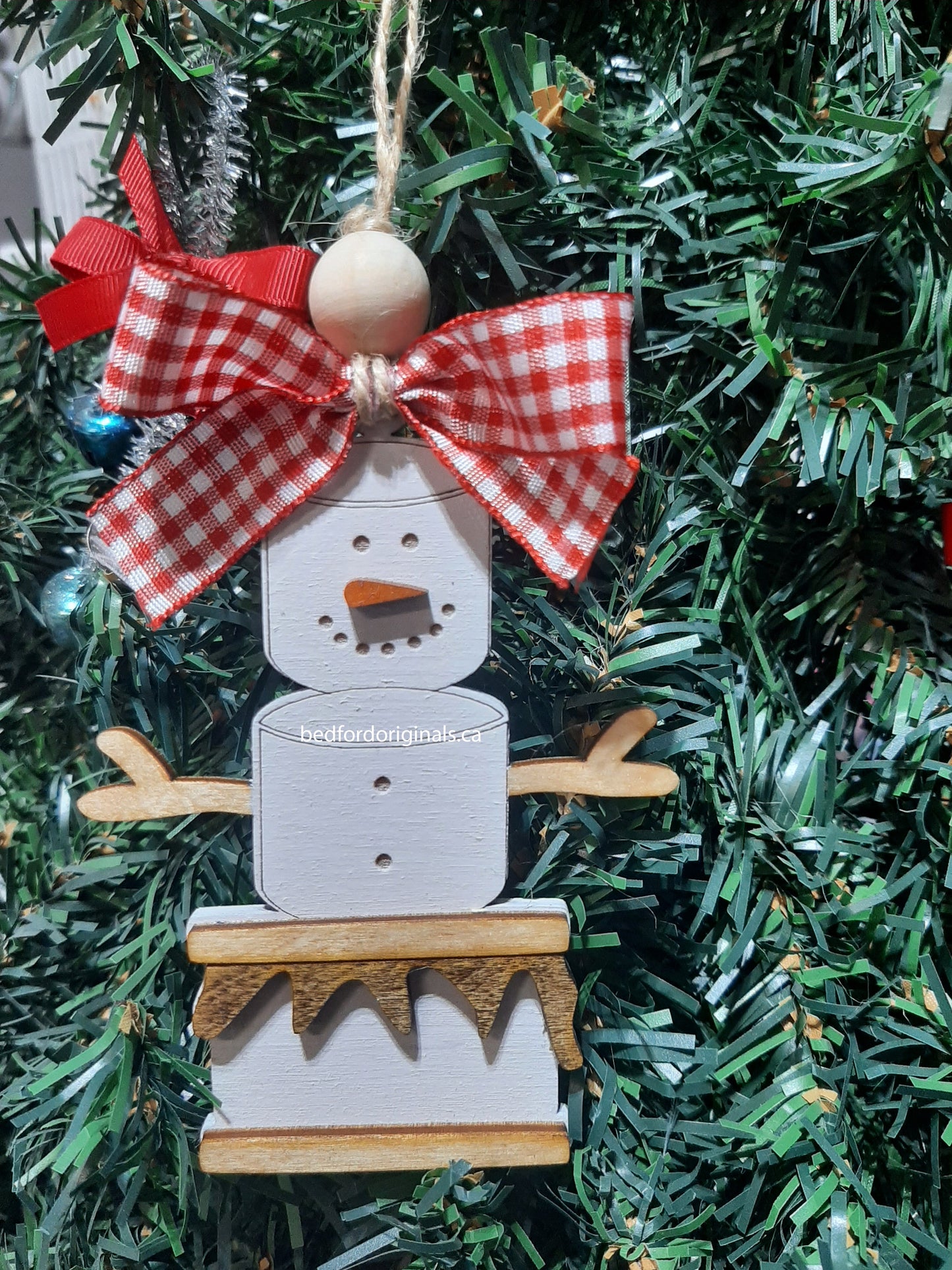 Smore's Snowman Ornament