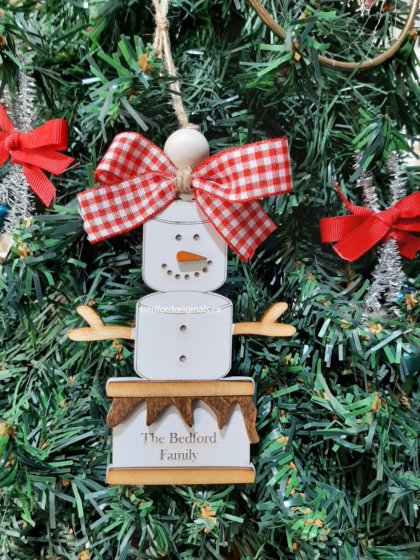 Smore's Snowman Ornament