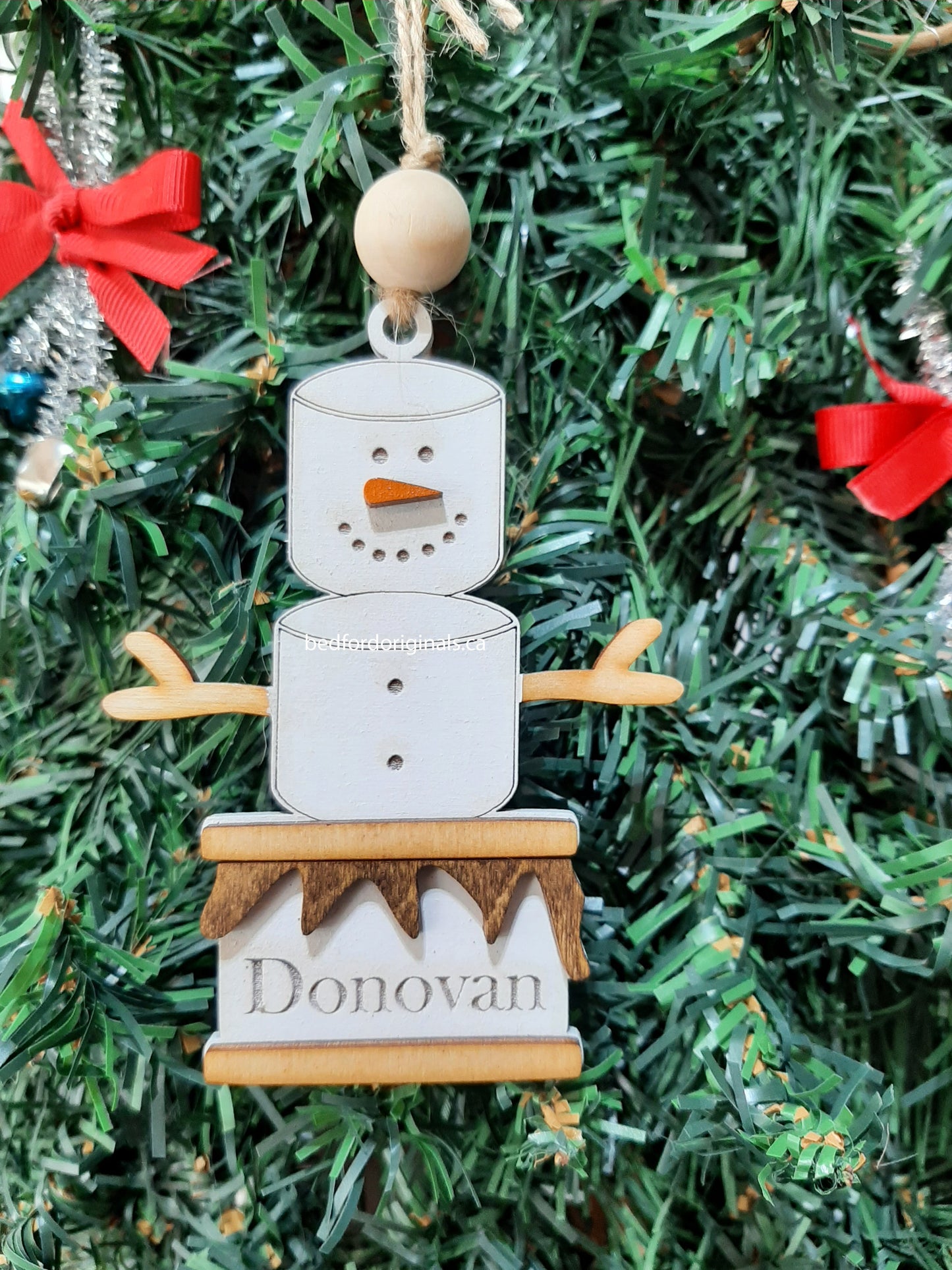 Smore's Snowman Ornament