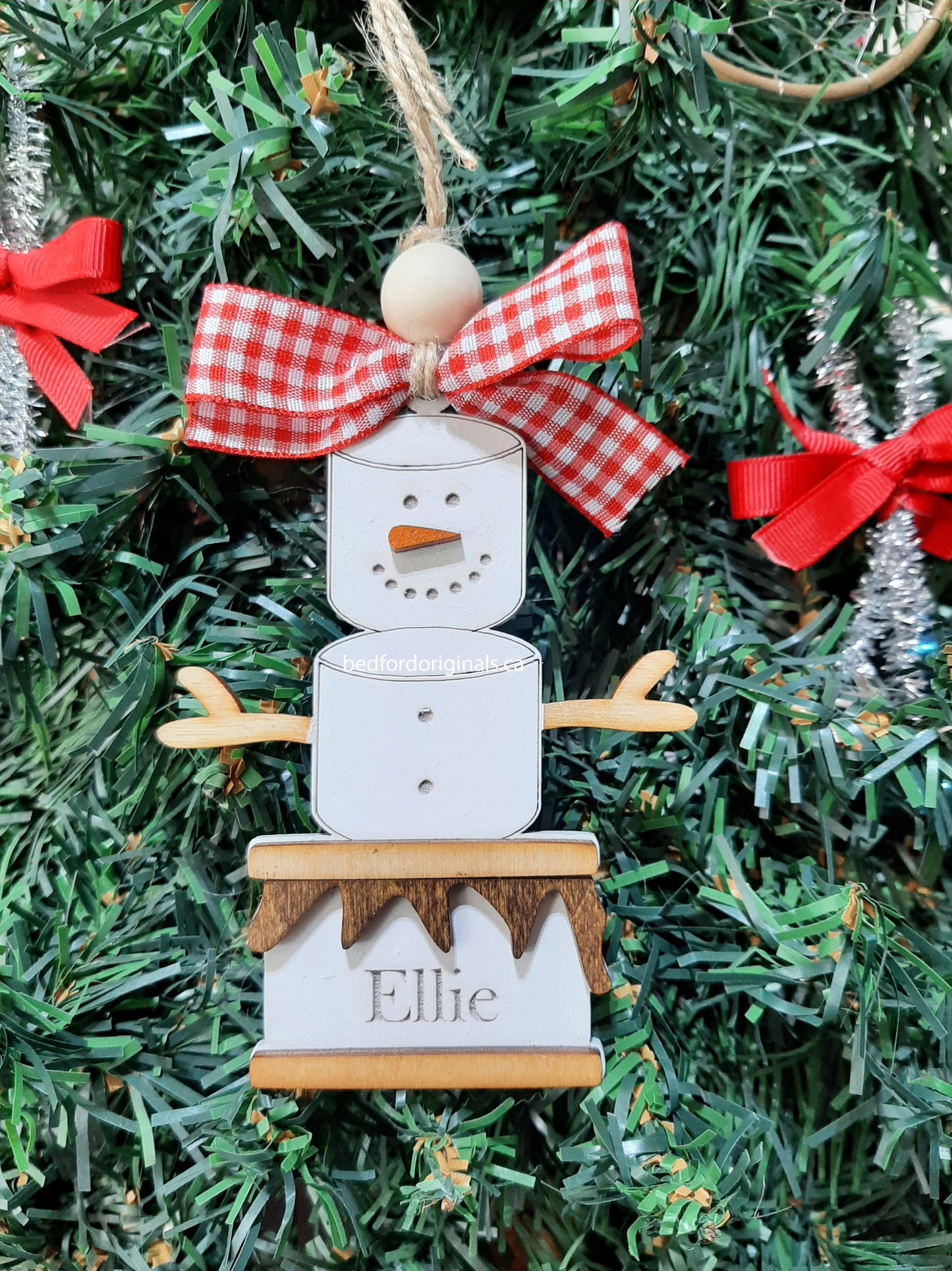 Smore's Snowman Ornament