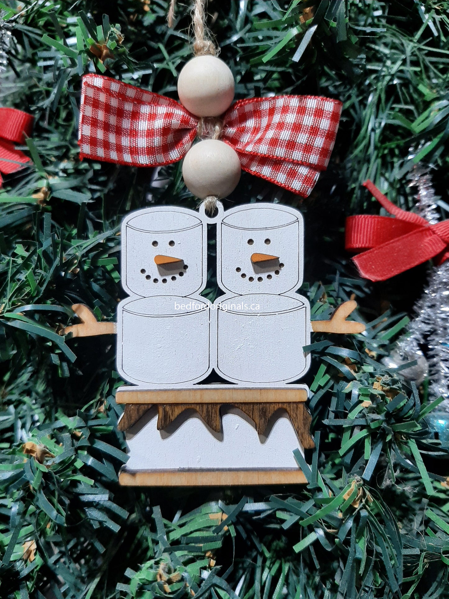 Smore's Snowman Ornament