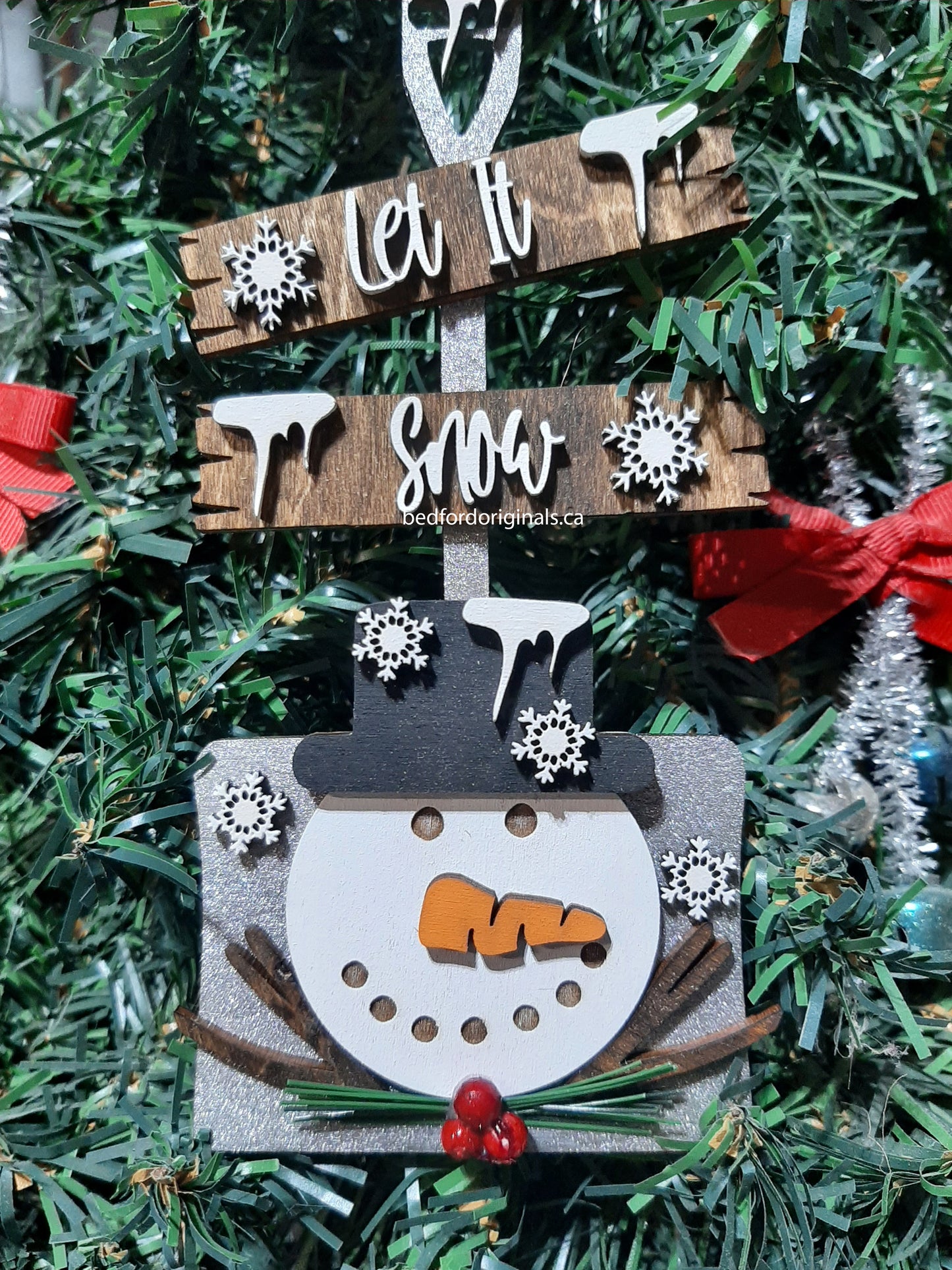 Snowman Shovel Ornament and Wall Hanger