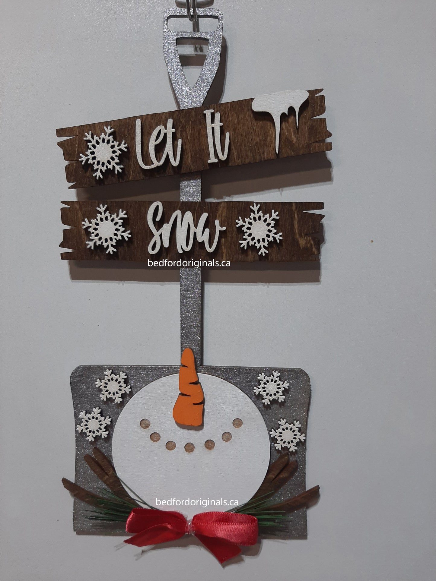 Snowman Shovel Ornament and Wall Hanger