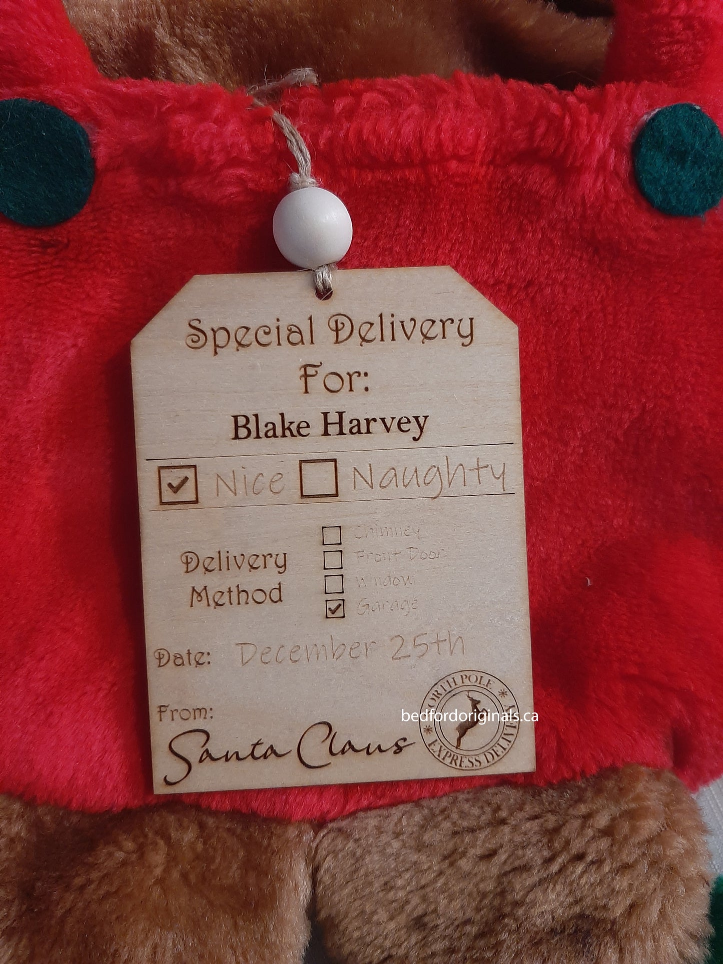 Santa Special Delivery Present/Stocking Tags