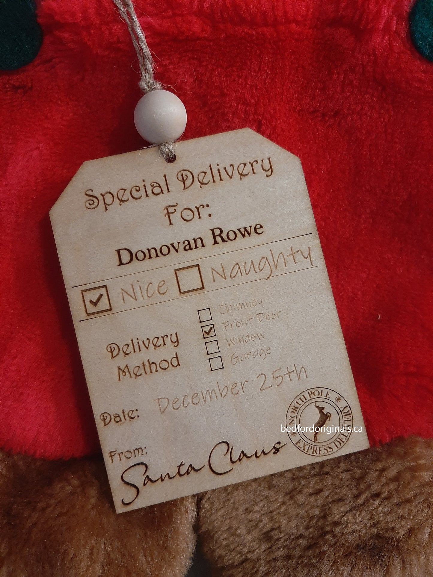 Santa Special Delivery Present/Stocking Tags