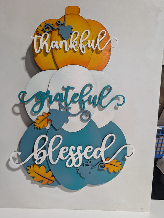 Stacked Pumpkin Decor