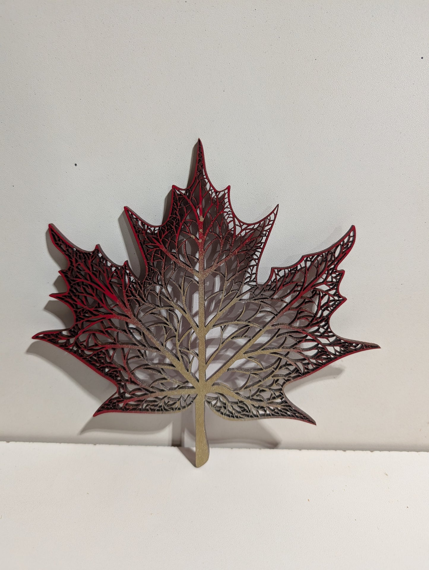 Maple Leaf Vein Art