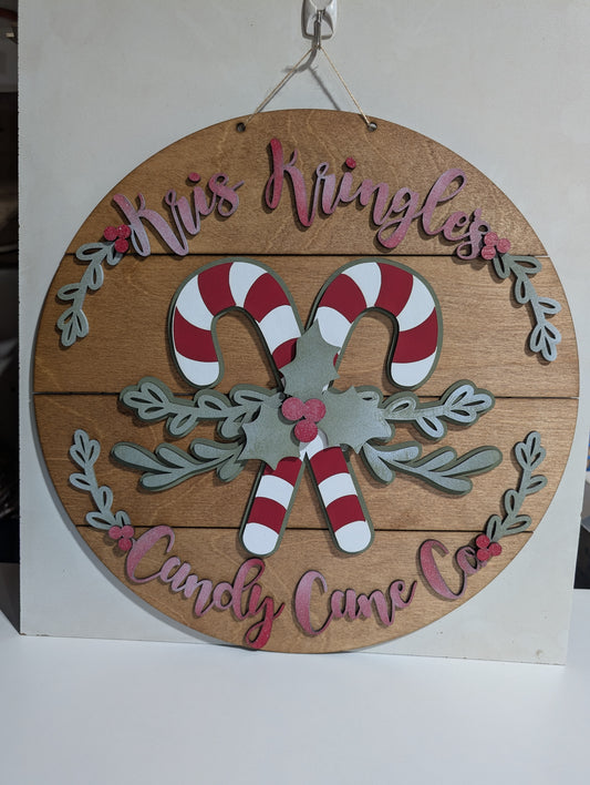 Kris Kringle Candy Cane Decor