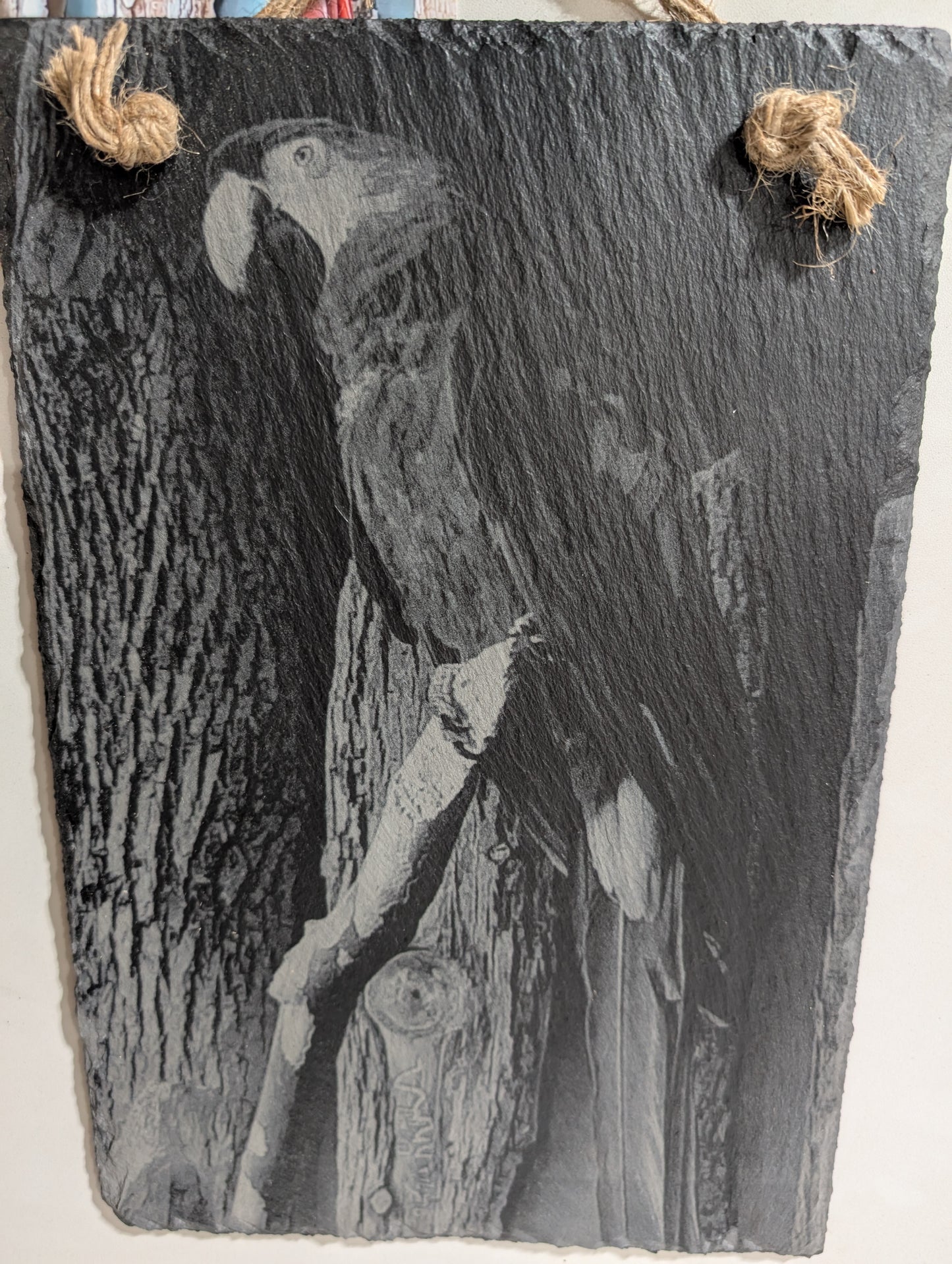 Custom Engraved Slate Wall Hanging