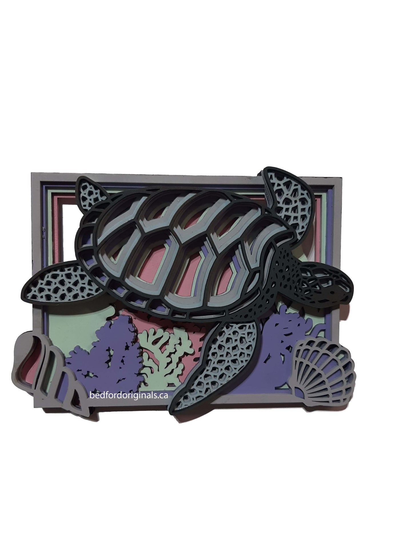 3D Wall Art - Framed Turtle - CLEARANCE