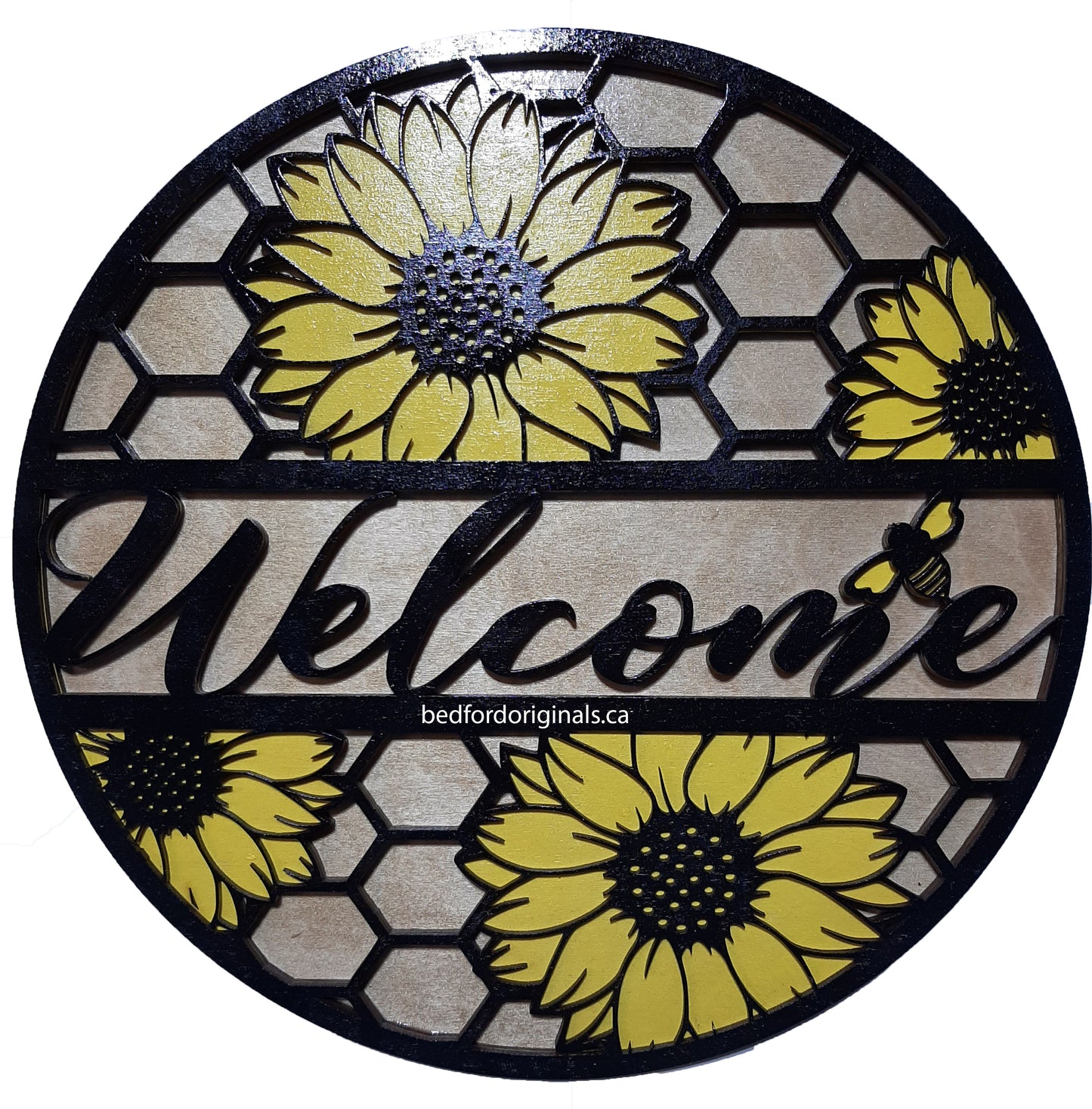 Sunflower Welcome Sign