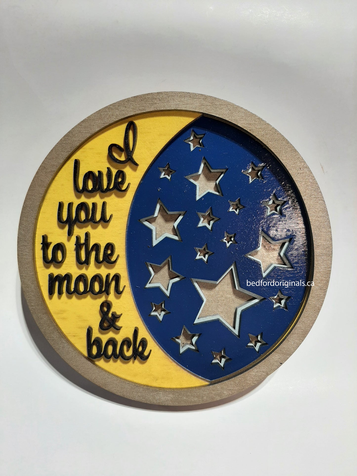 3D Wall Art - Love You to the Moon (5 Layers)