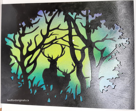 3D Wall Art - Deer Silhouette