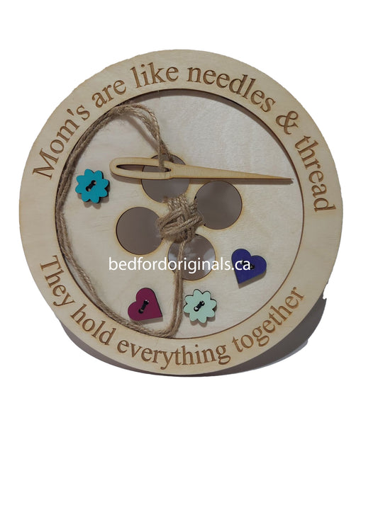 3D Mother's Day Button Art