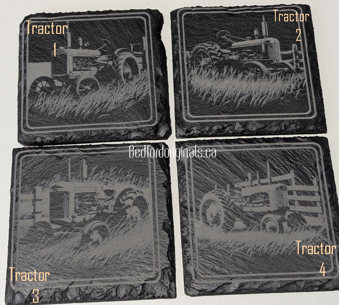 Engraved Slate Coasters - Animals