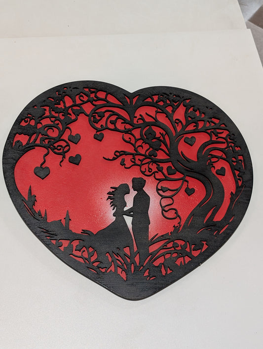 3D Wall Art - Couple Heart
