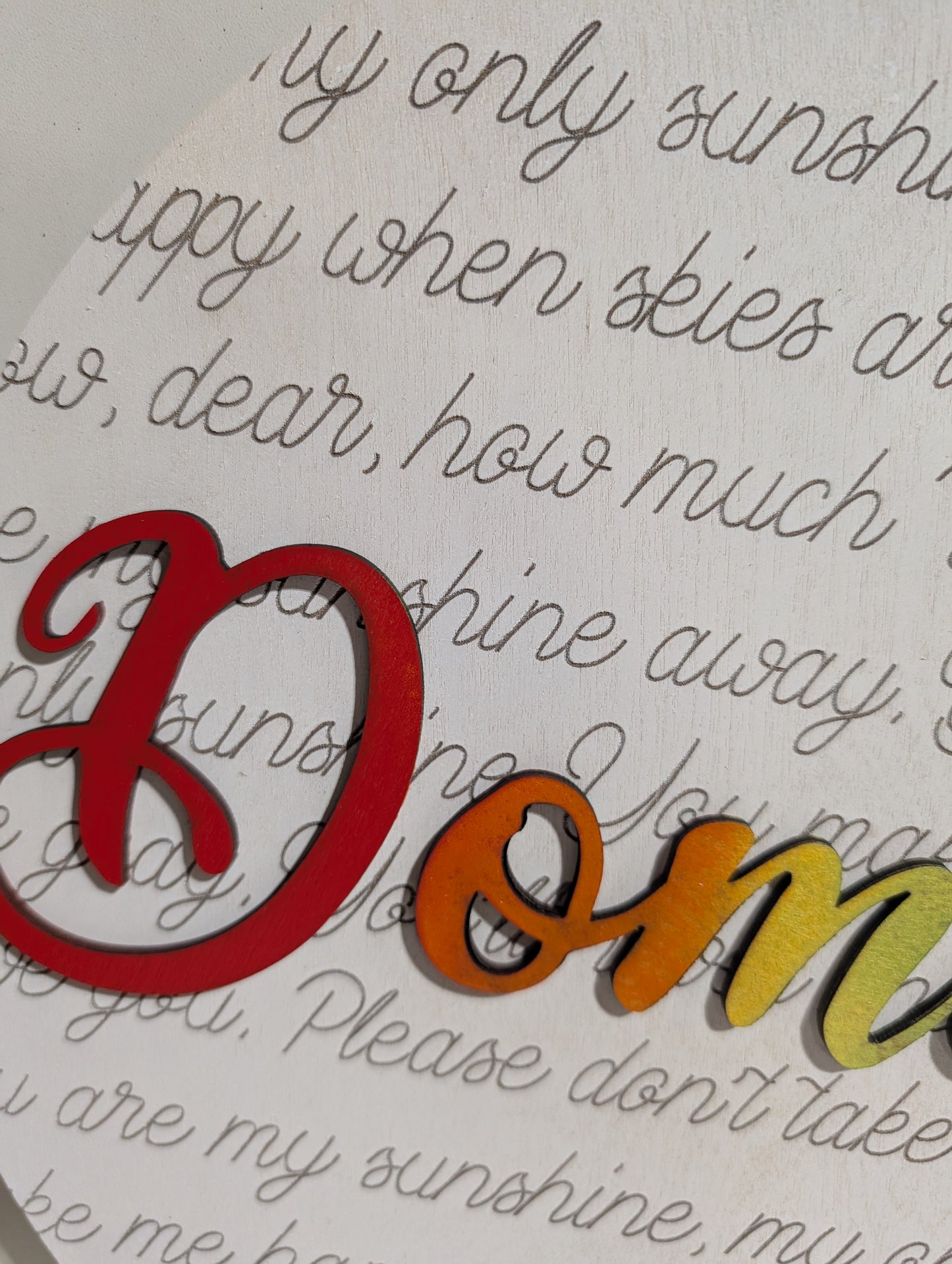 Sunshine Nursery Sign