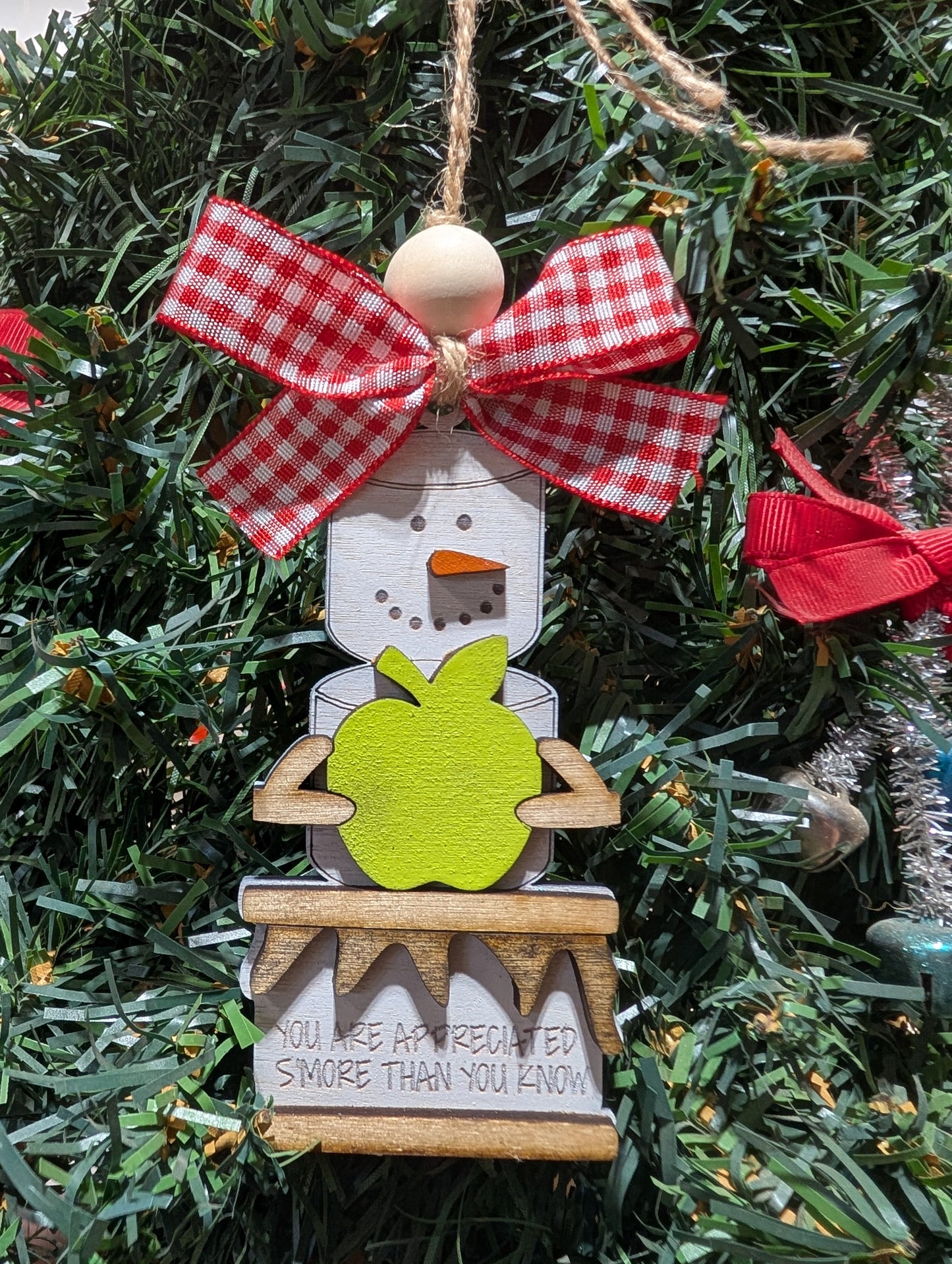 Smore's Snowman Ornament