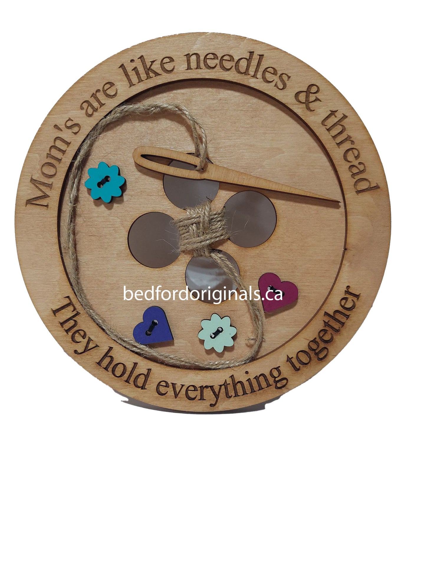3D Mother's Day Button Art